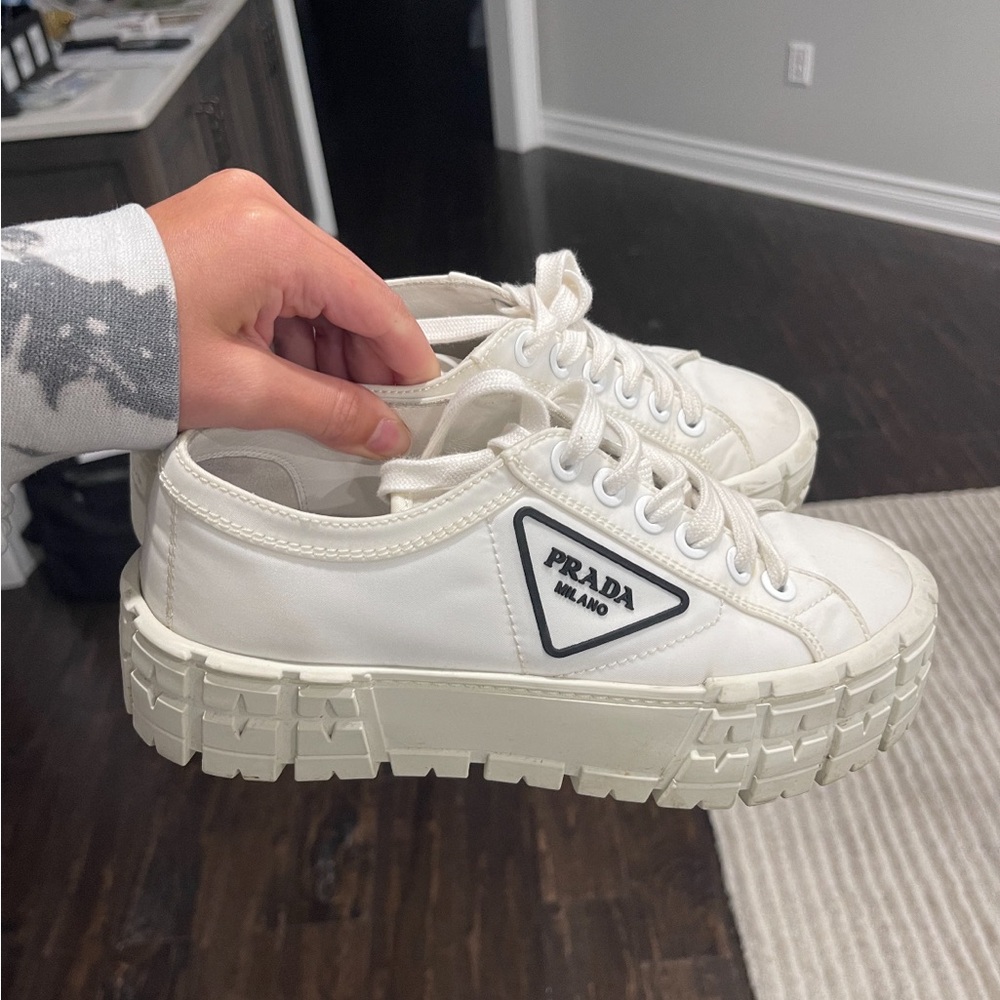 Prada double wheel sneakers